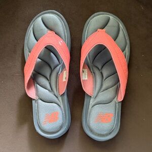 New Balance Pewter and Orange Women's 340 Flip Flop Sandals NWOT
